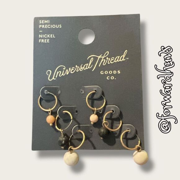 Bundle Sale 3 for $15 | Universal Thread Goods Co. Semi-Precious Hoop Trio - Picture 6 of 8